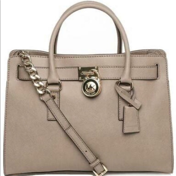 Michael Kors Hamilton NWOT Dune satchel Crossbody - Picture 5 of 13